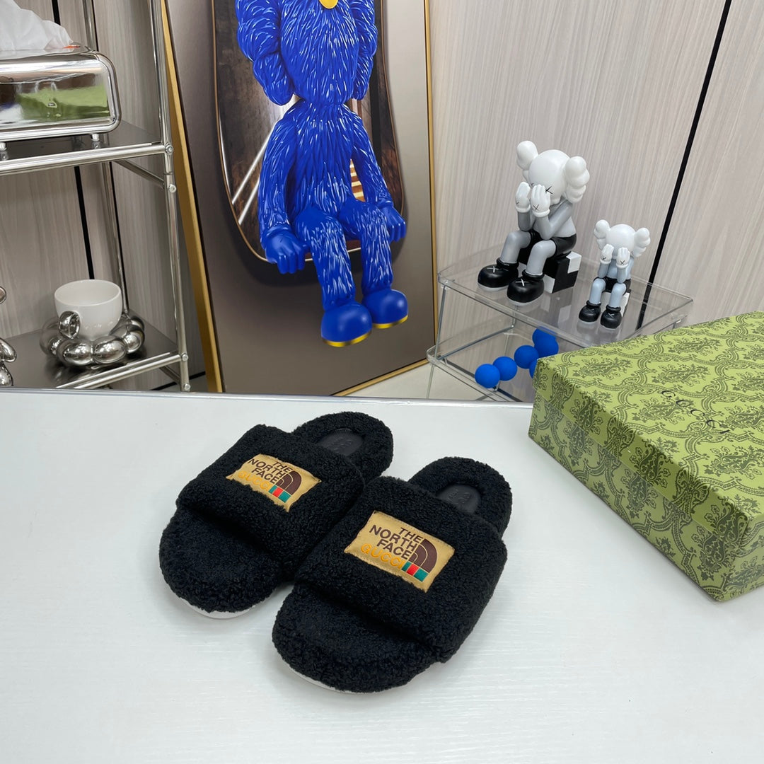 Trendy Co-Branded Wool Slippers-1 mysite