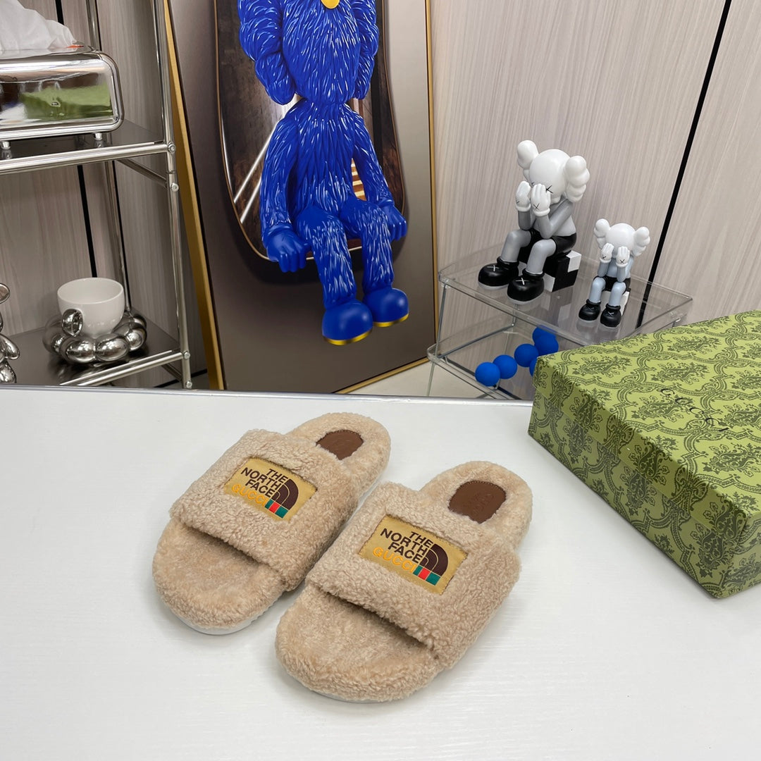 Trendy Co-Branded Wool Slippers-1 mysite