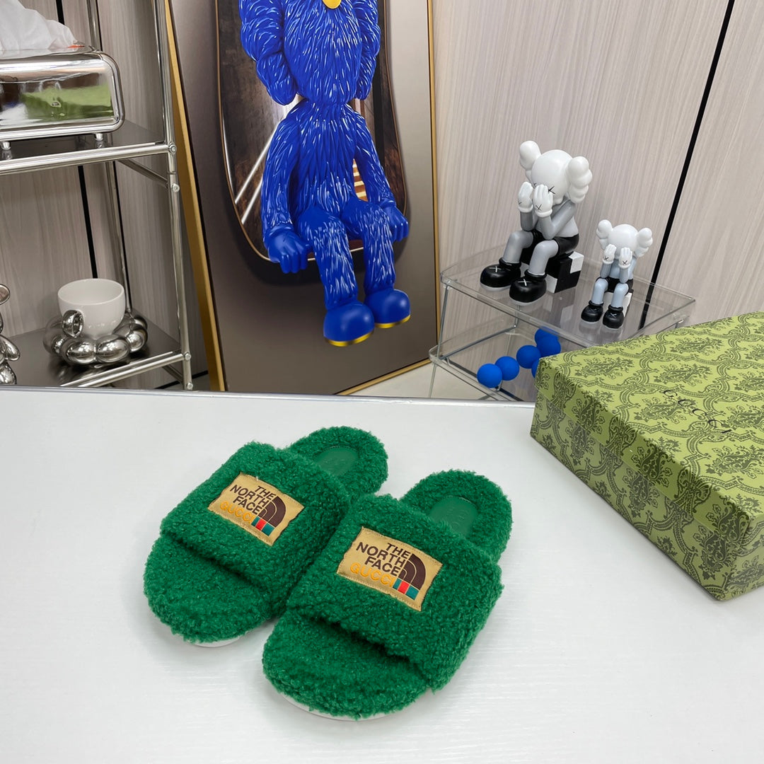 Trendy Co-Branded Wool Slippers-1 mysite