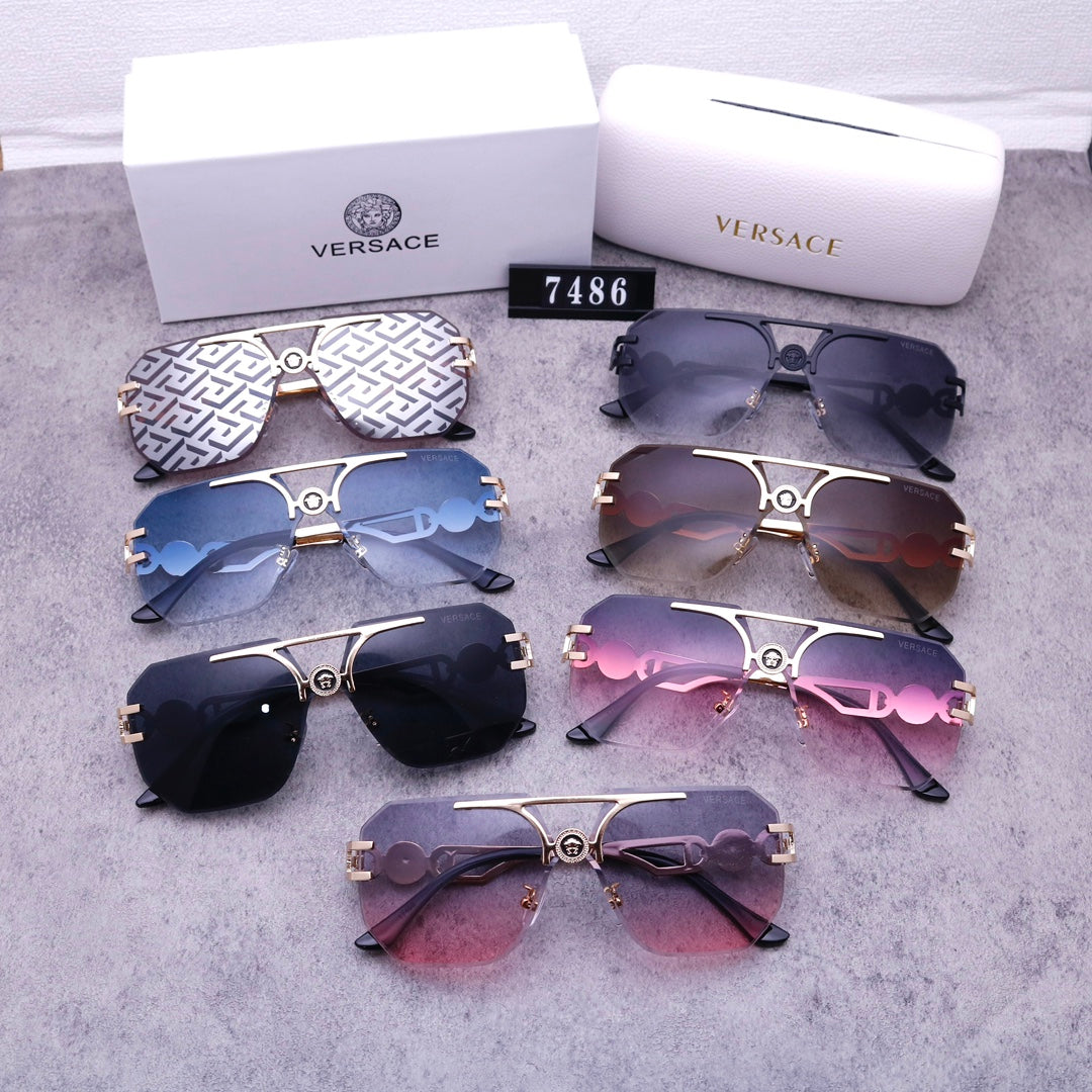 Stylish Medusa Rimless Sunglasses 7486s mysite