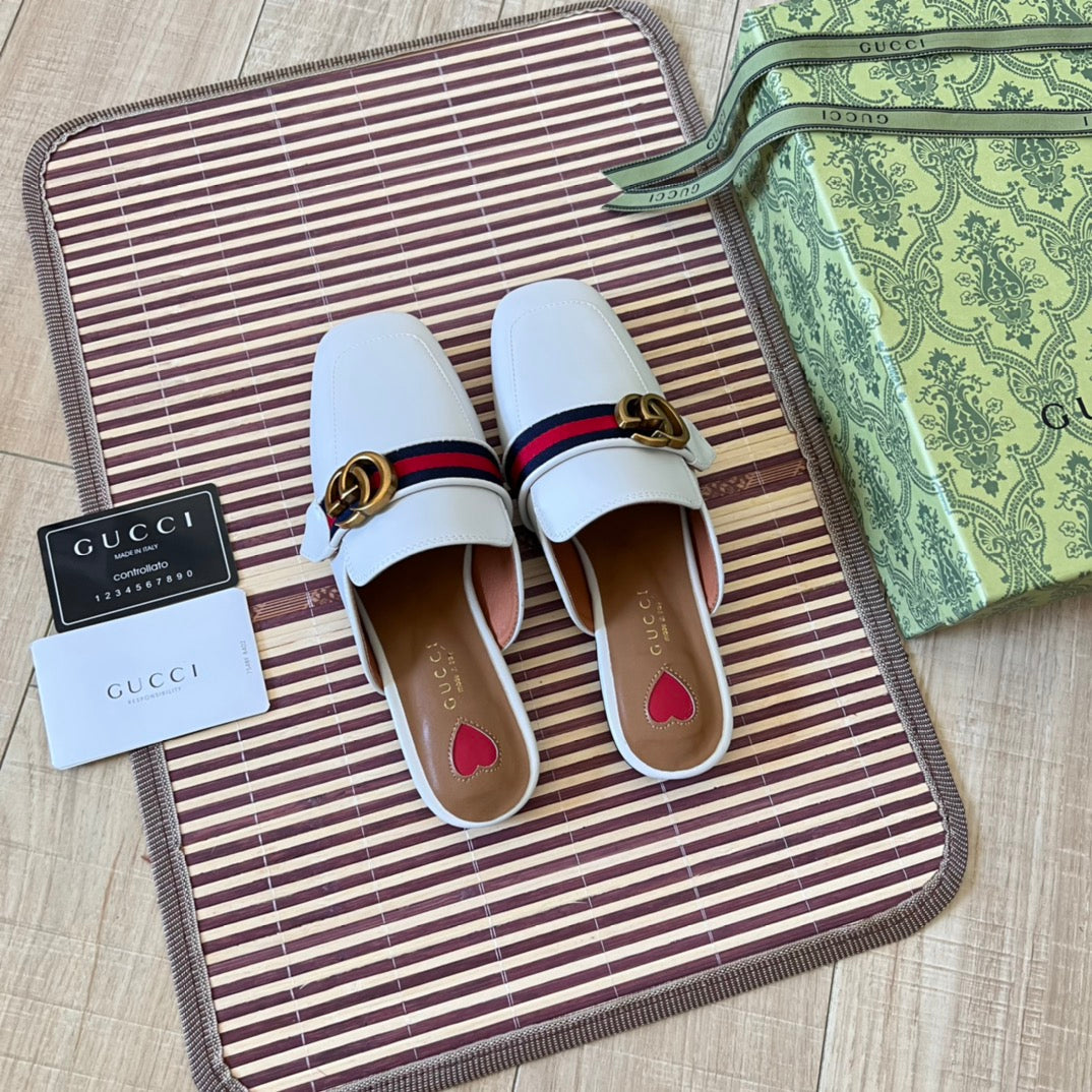 Retro Leather Half-Covered Loafers-1 mysite