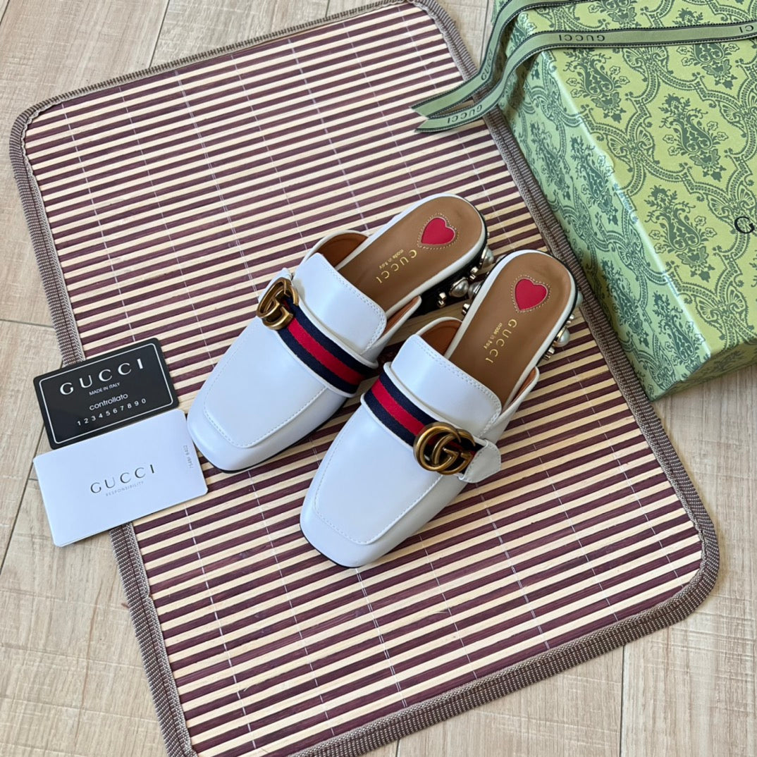 Retro Leather Half-Covered Loafers-1 mysite