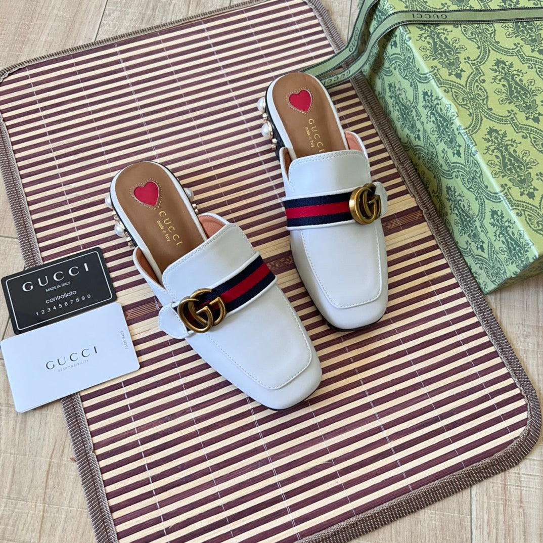 Retro Leather Half-Covered Loafers-1 mysite