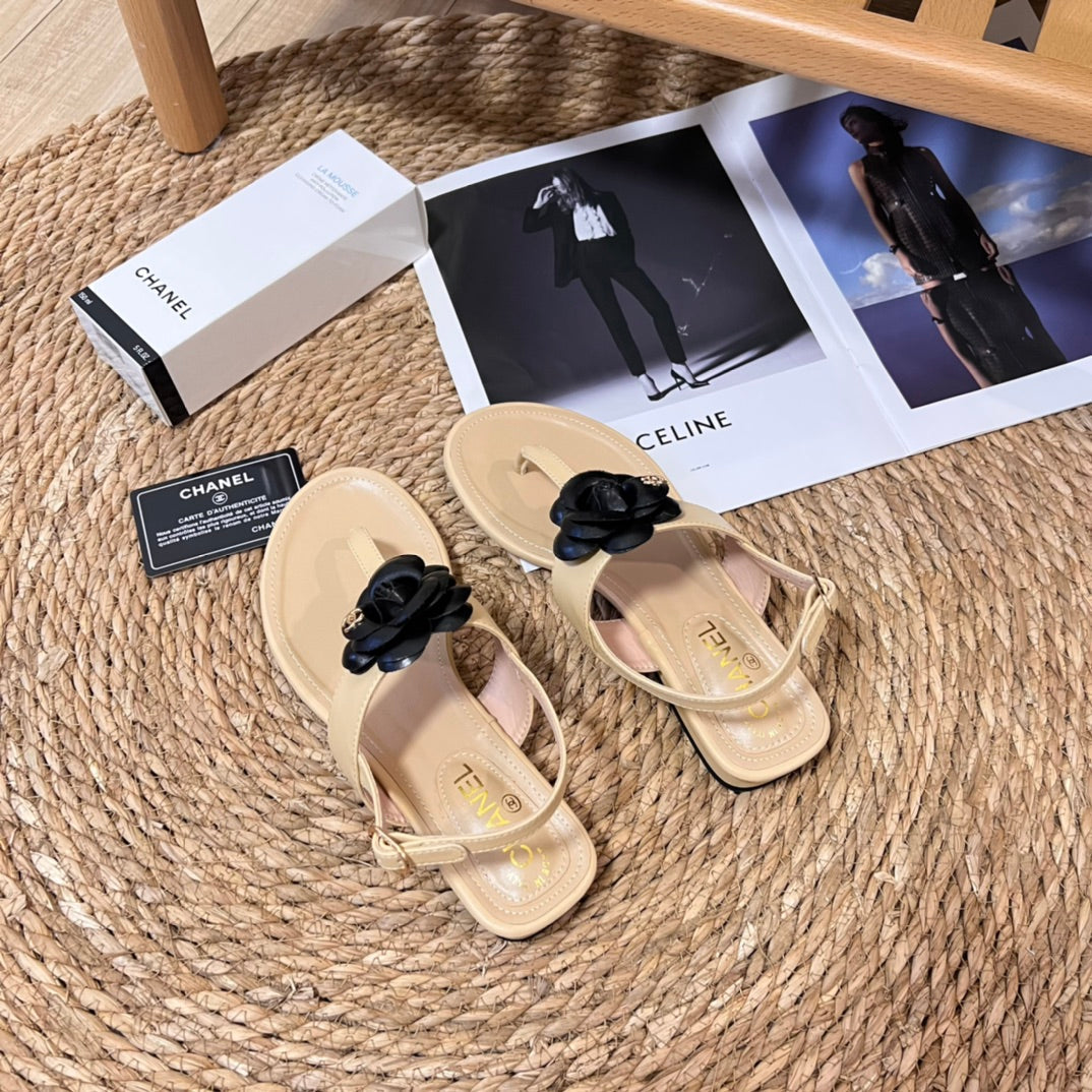 Vintage Flower Flip Flop Sandals-1 mysite