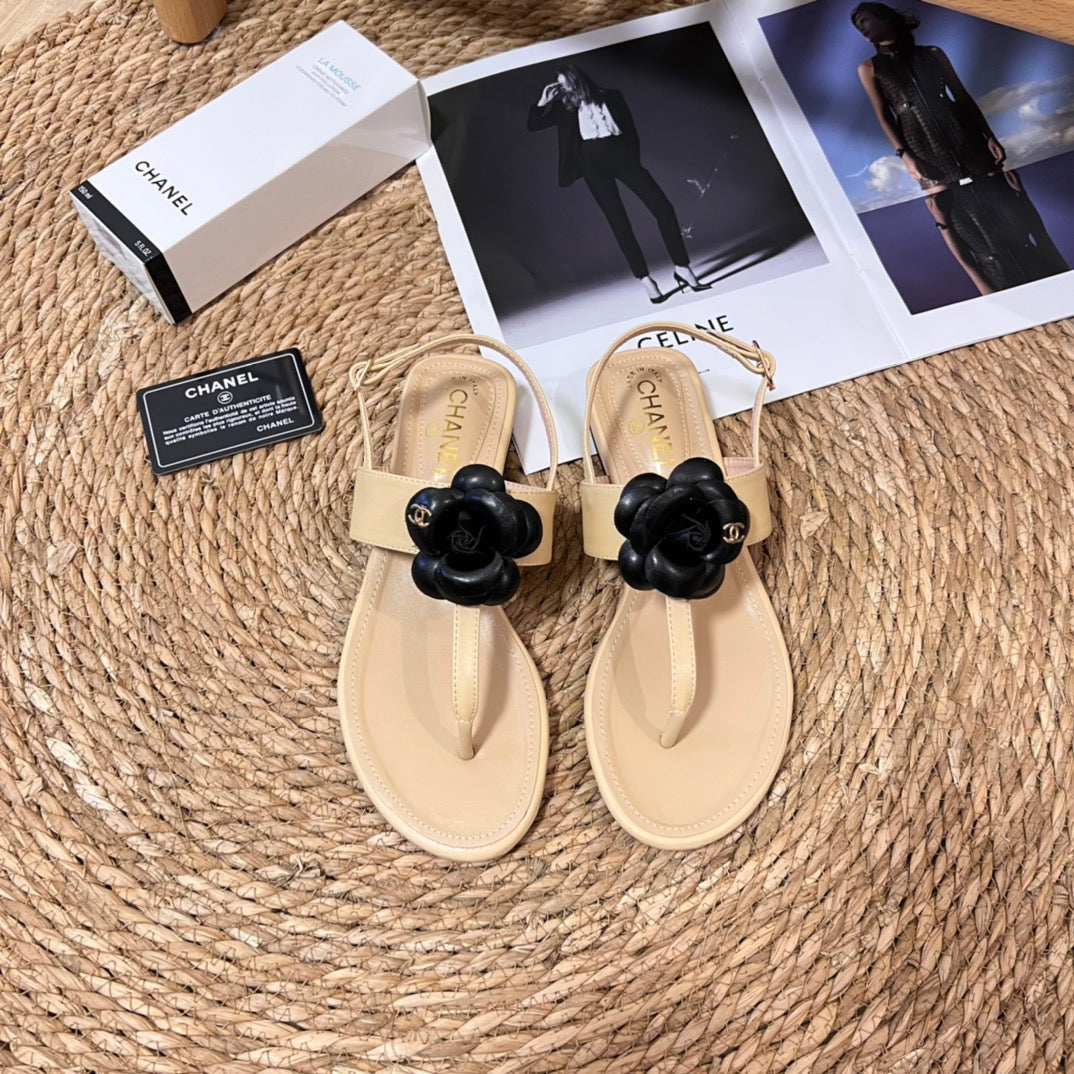 Vintage Flower Flip Flop Sandals-1 mysite