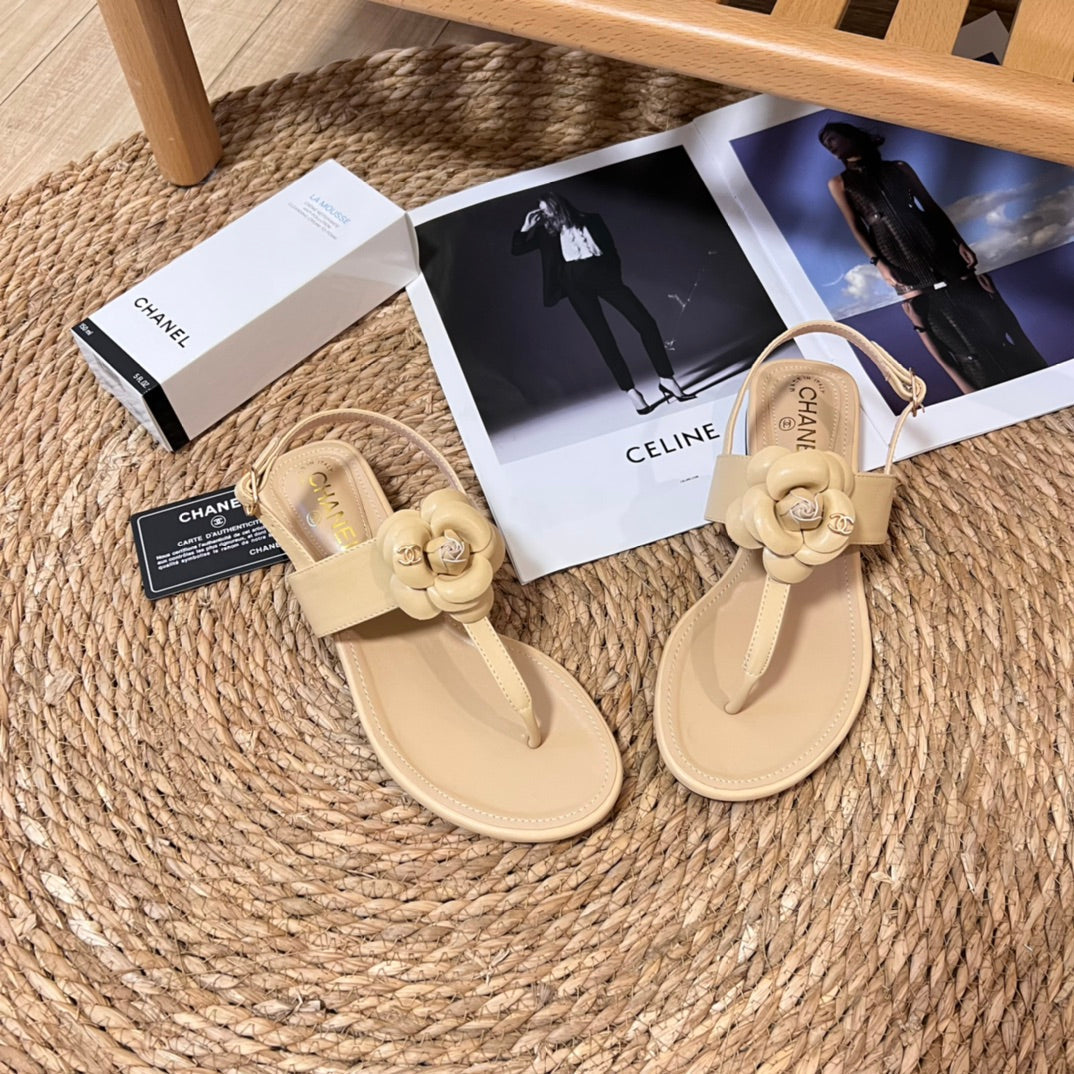 Vintage Flower Flip Flop Sandals-1 mysite