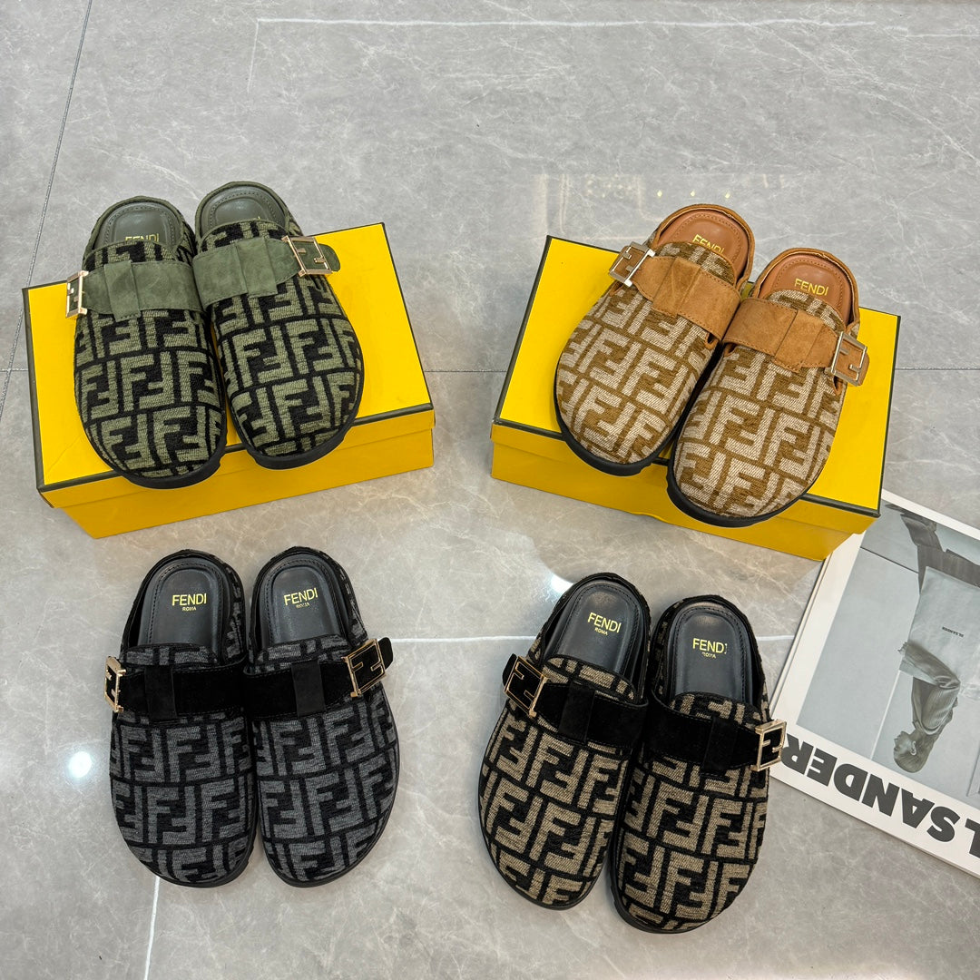 Autumn and Winter Retro Embos-1s-1ed Flat Slippers-1 mysite