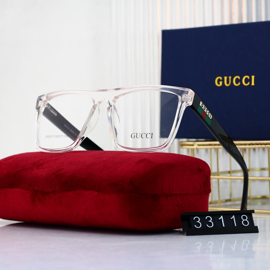 Unisex Fashionable Striped Rim Glasses-s mysite