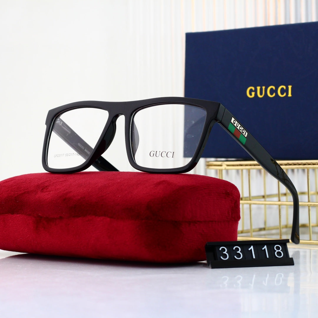 Unisex Fashionable Striped Rim Glasses-s mysite