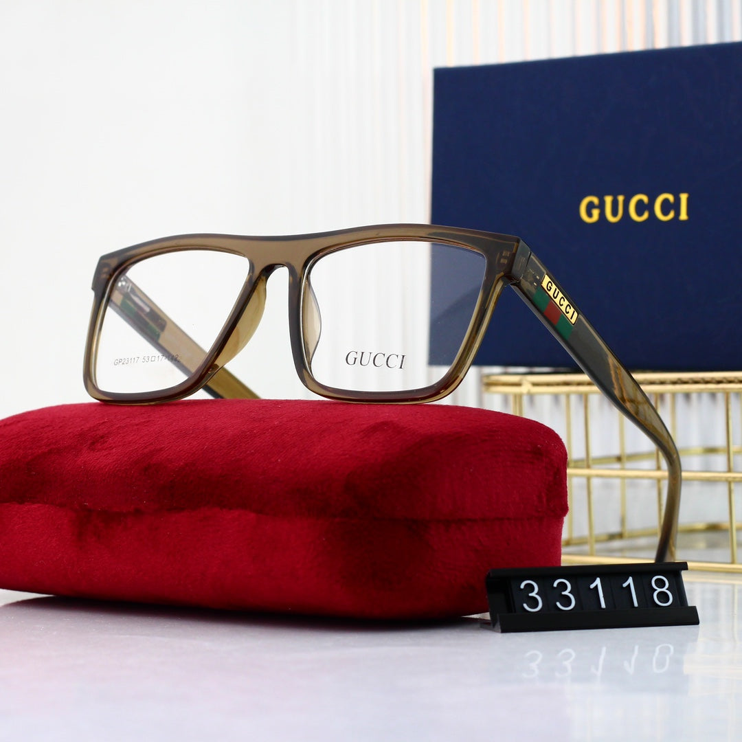 Unisex Fashionable Striped Rim Glasses-s mysite