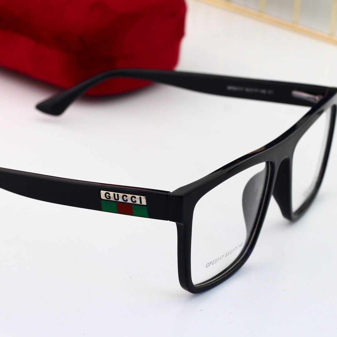 Unisex Fashionable Striped Rim Glasses-s mysite