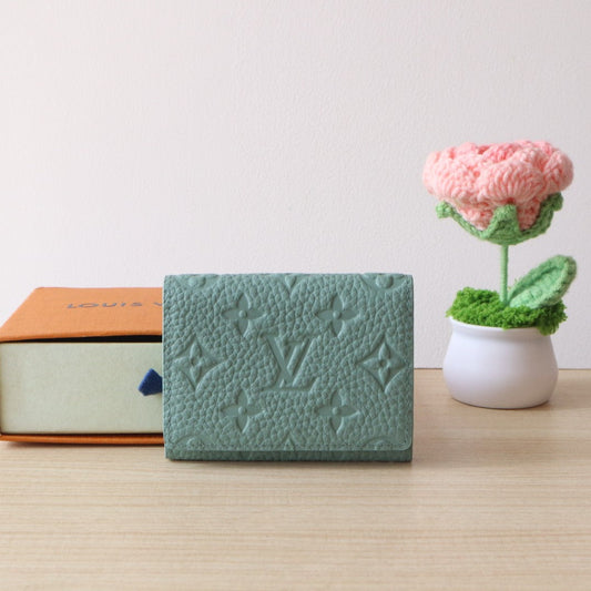 LV Envelope Business Card Holder Monogram Grained Taurillon Cowhide mysite