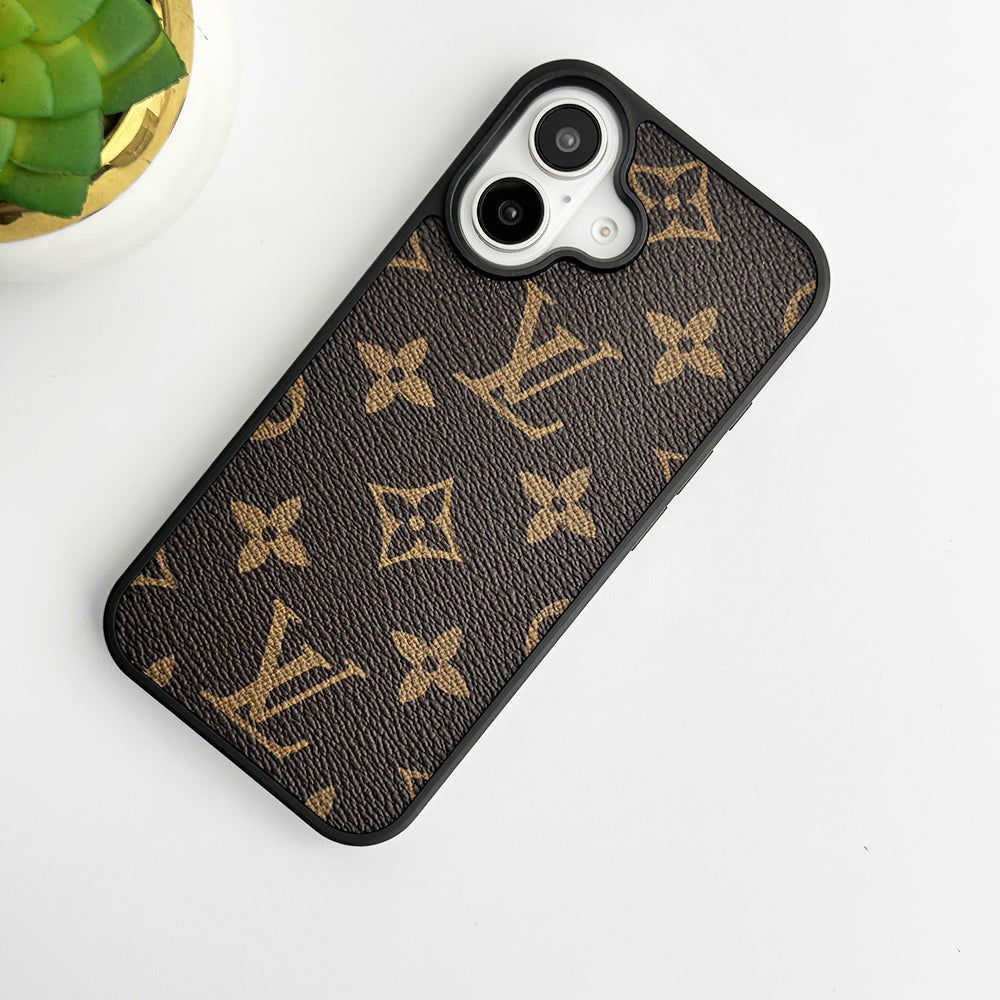 Luxury Brand Leather Case For iPhones mysite