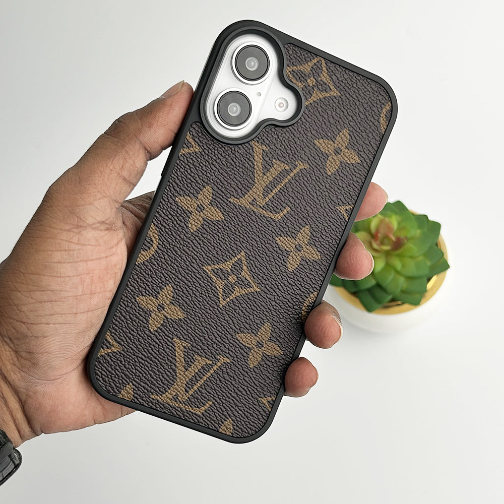 Luxury Brand Leather Case For iPhones mysite