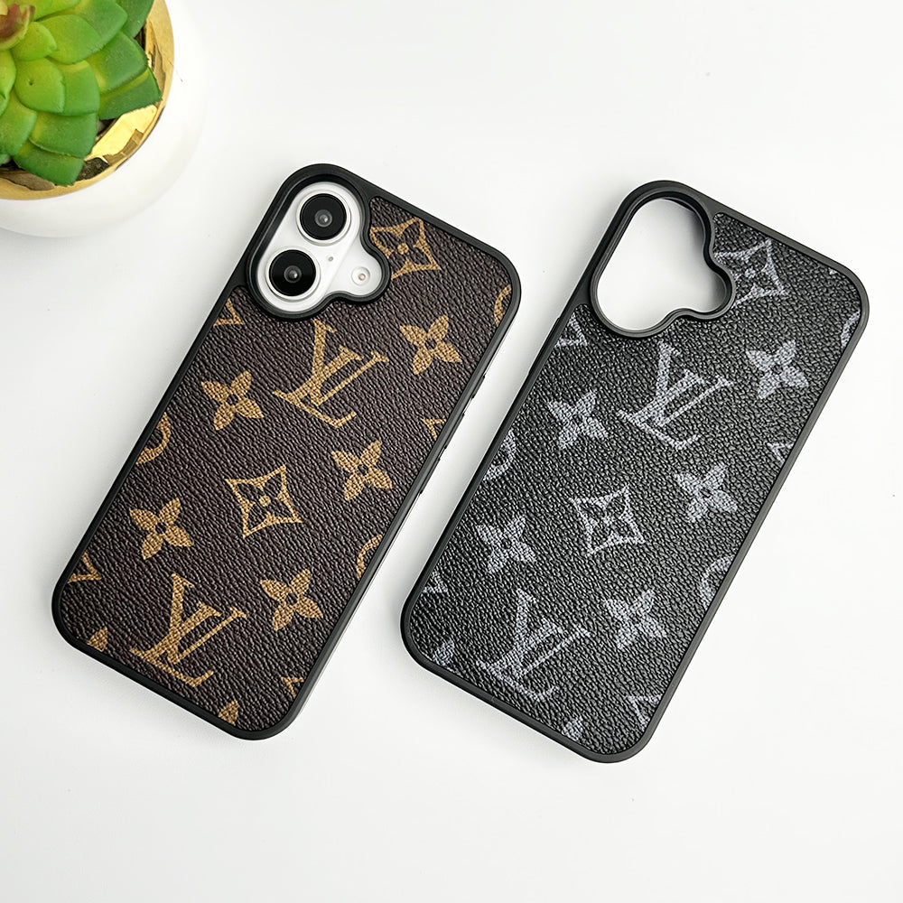Luxury Brand Leather Case For iPhones mysite
