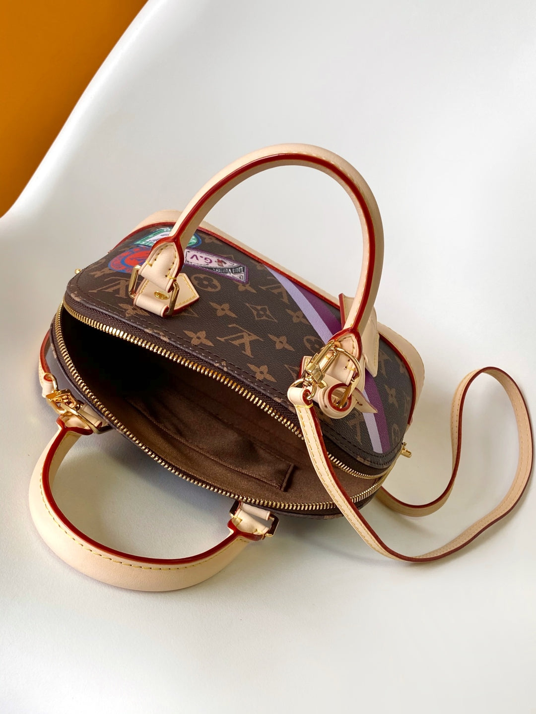 LV Alma BB Handbag 25cm Brown Beige Monogram Canvas & Cowhide GHW mysite