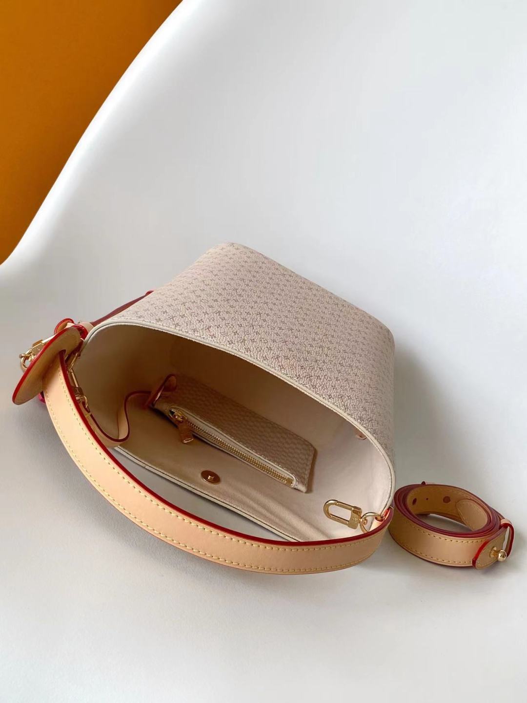 LV M15130 All In BB 16cm Sand Color Romance Pattern Cowhide GHW mysite