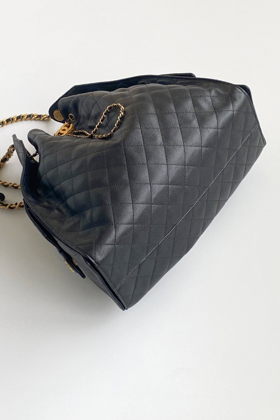 CC 25C Hobo Bag 42cm Black Grained Calfskin mysite