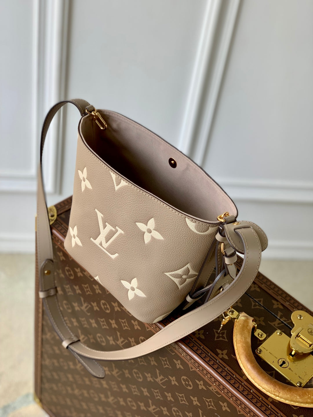 LV All In BB bag Gray Monogram Empreinte leather 240980 mysite