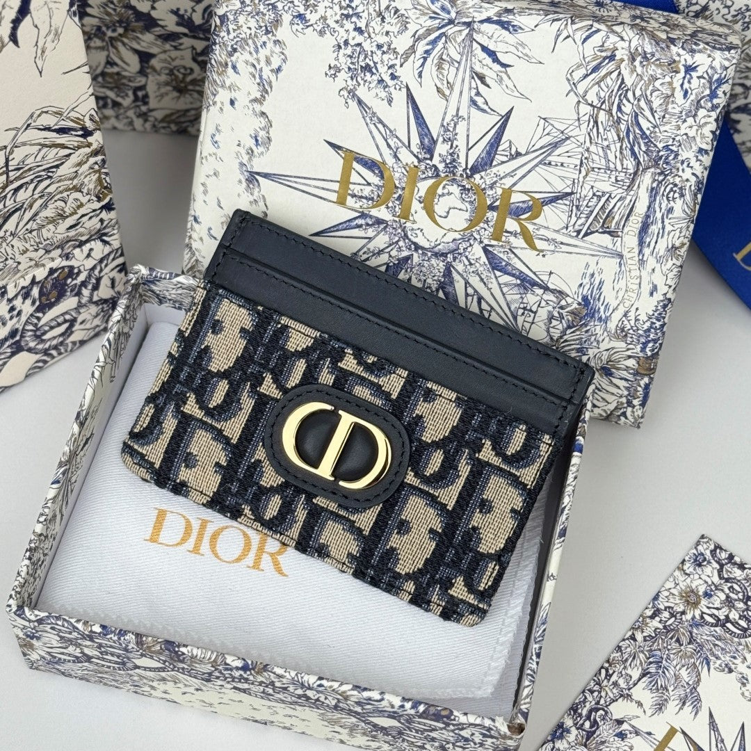 CD 30 Montaigne Freesia Card Holder 10cm Blue Jacquard mysite