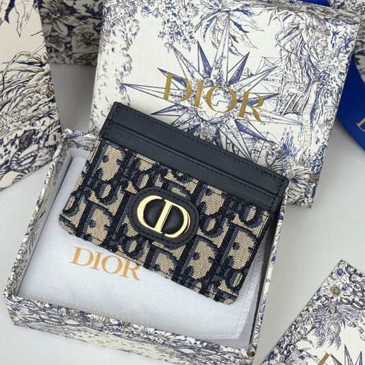 CD 30 Montaigne Freesia Card Holder 10cm Blue Jacquard mysite