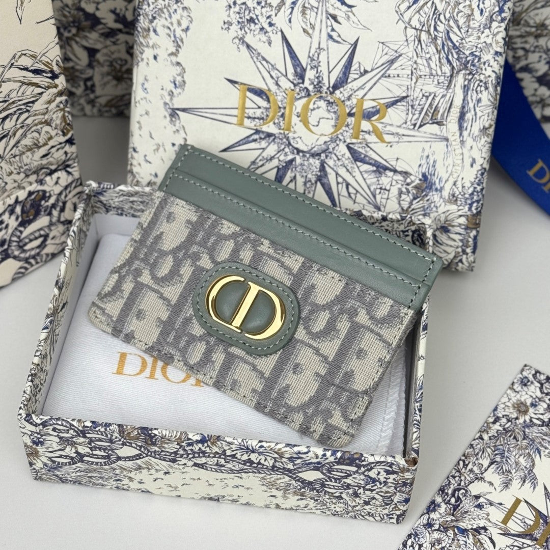 CD 30 Montaigne Freesia Card Holder 10cm Grayish Jacquard mysite