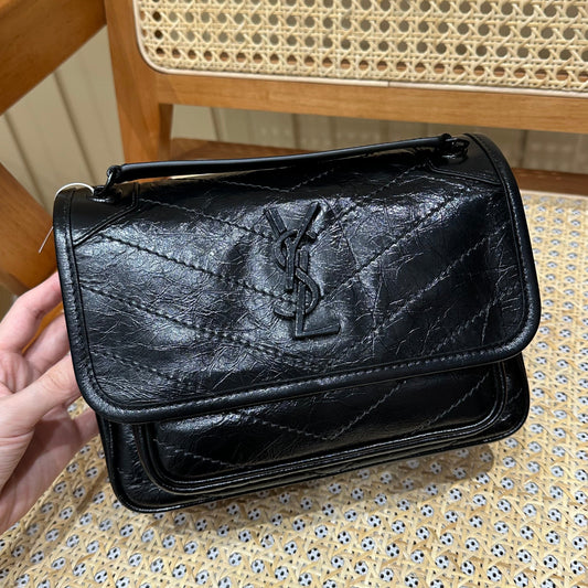 YSL Niki Baby Bag Black Calfskin 338910 mysite