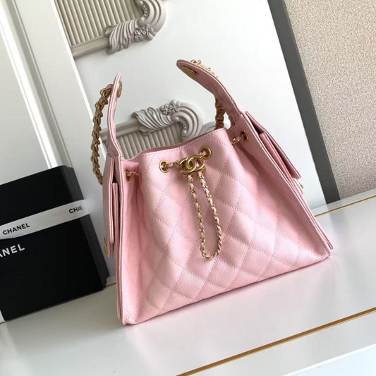 CC 25C Hobo Bag 30cm Pink Grained Calfskin mysite