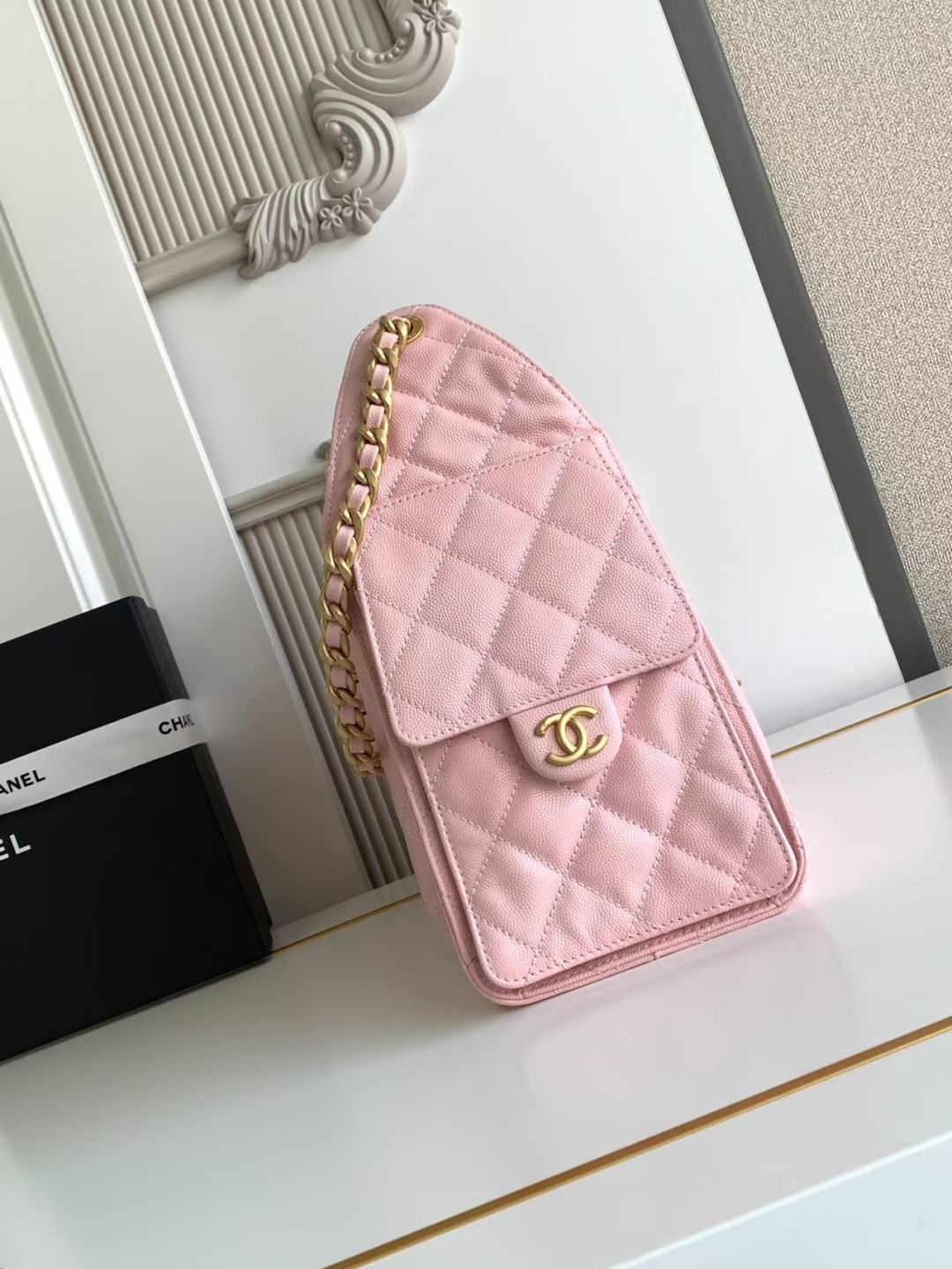 CC 25C Hobo Bag 30cm Pink Grained Calfskin mysite