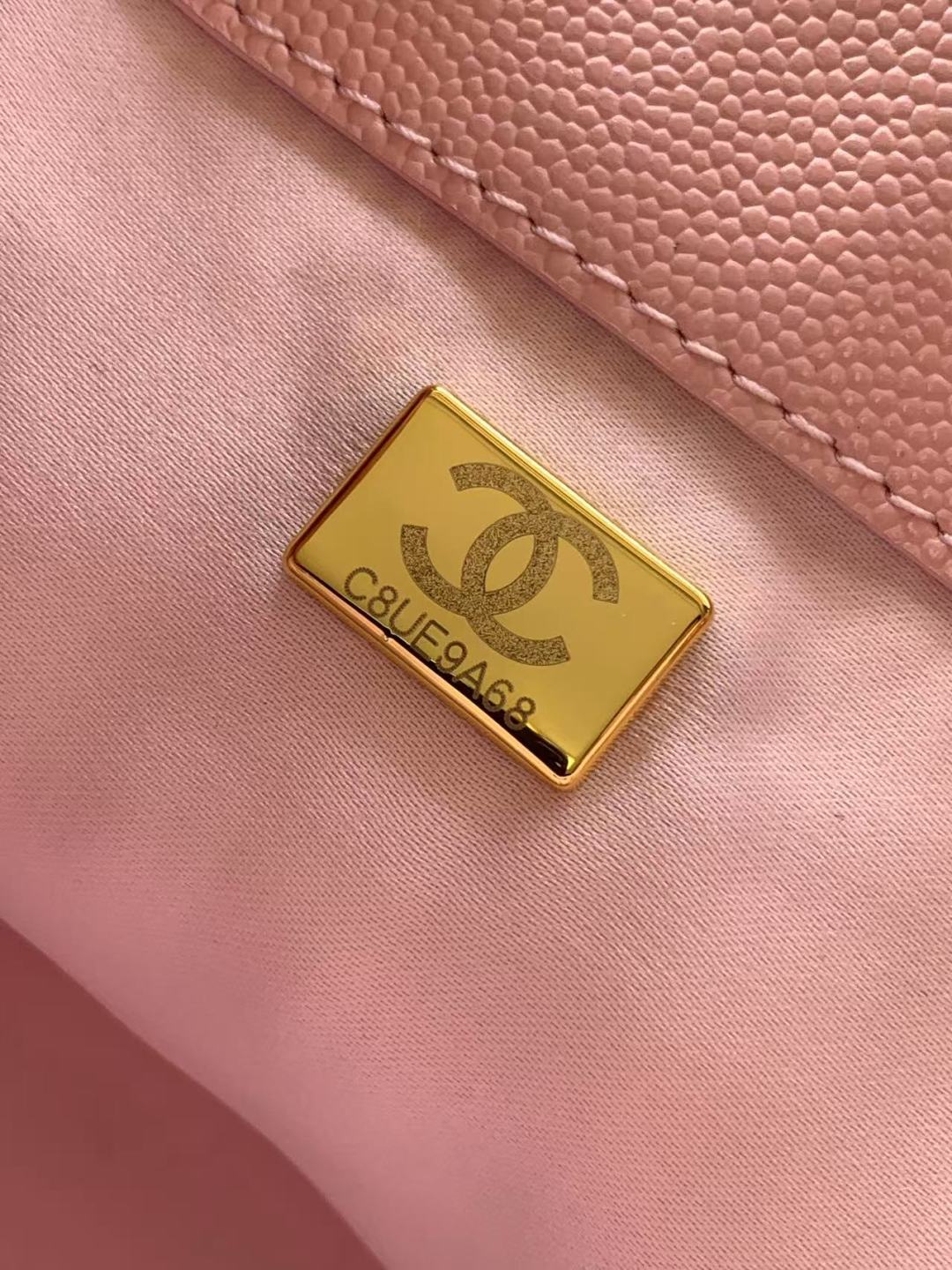 CC 25C Hobo Bag 30cm Pink Grained Calfskin mysite
