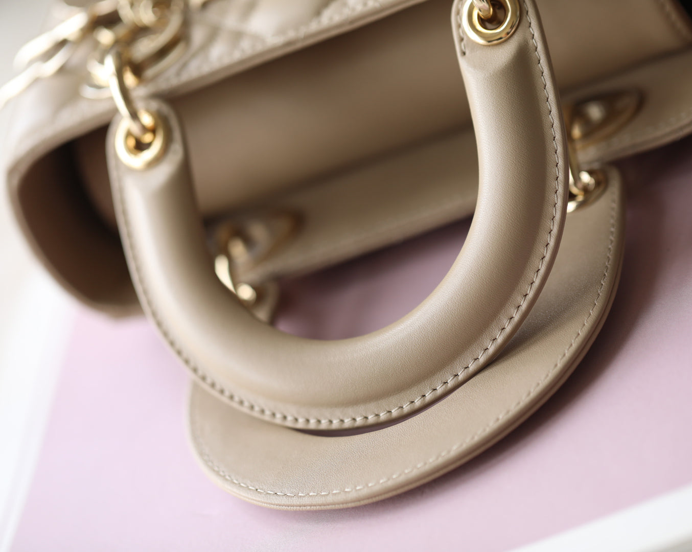 CD Lady Dior 20 Bag Khaki Lambskin mysite