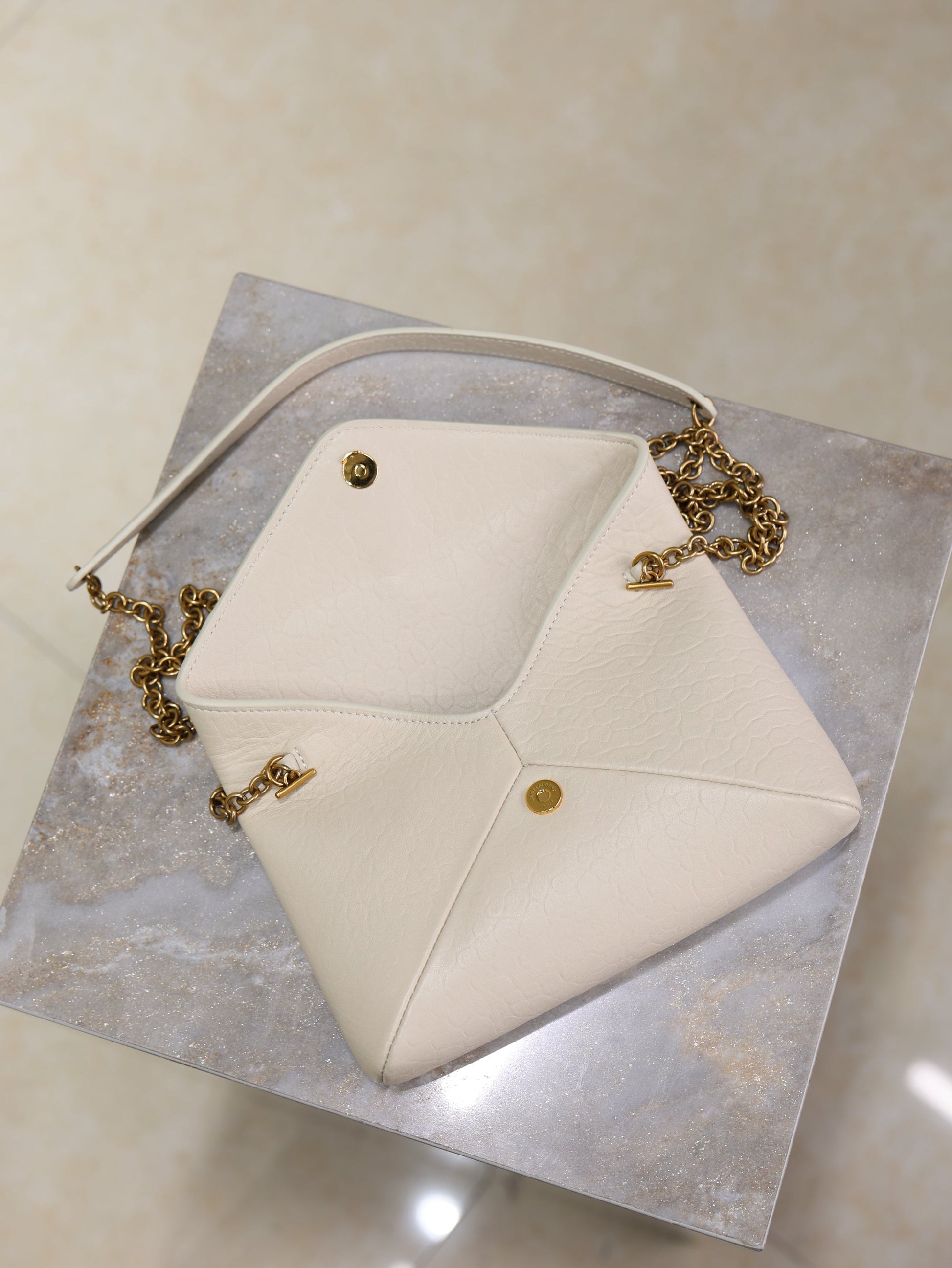 Prada Calypso Bag 19cm White Elephant Leather mysite