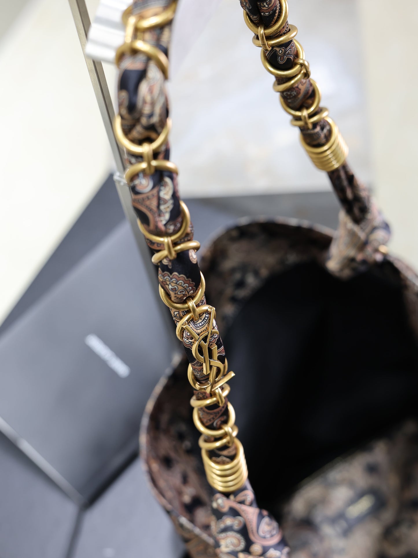 Prada AMALIA Tote Bag 40cm Jacquard Frabic GHW mysite