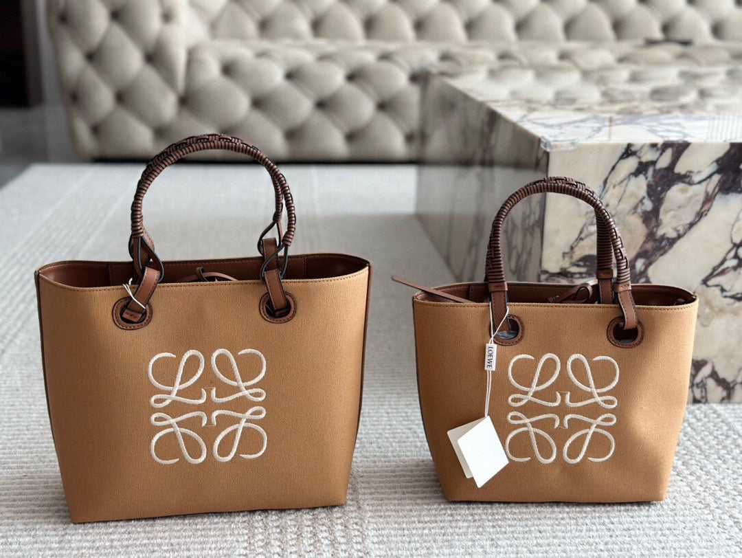 LOE MEDIUM 27 BAG IN CAMEL BROWN CANVAS mysite