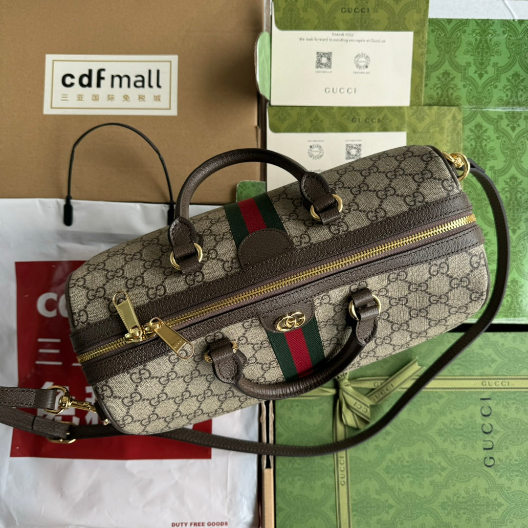 Gucci Ophidia Bag Beige mix Brown Canvas 240085 mysite