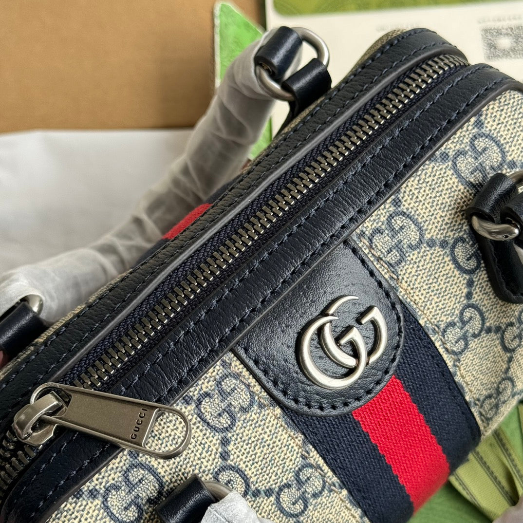 Gucci Ophidia 16.5 Bag Black Ebony Canvas Leather 240092 mysite