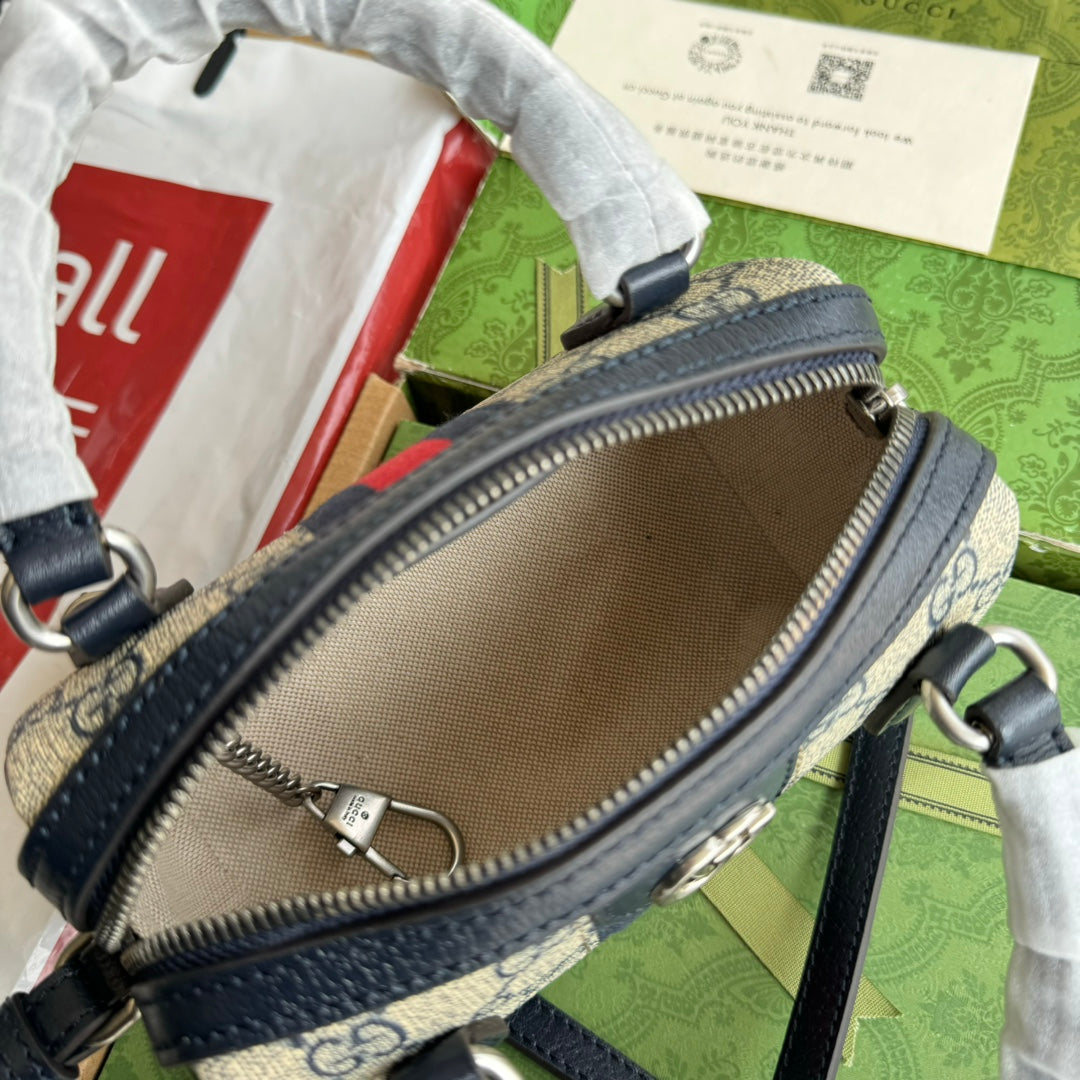 Gucci Ophidia 16.5 Bag Black Ebony Canvas Leather 240092 mysite