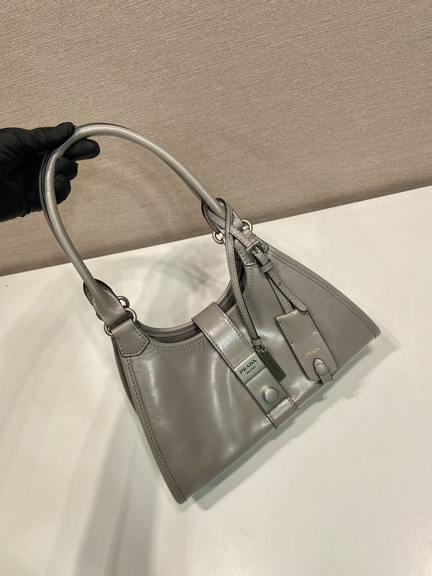 PRA mini catwalk model gray leather and top-grade hardware 339955 mysite