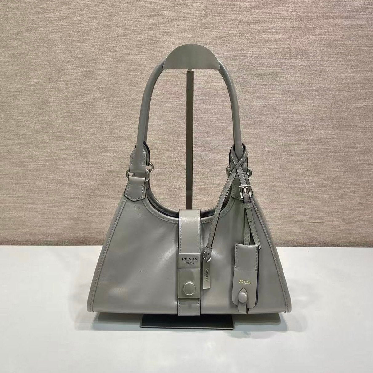 PRA mini catwalk model gray leather and top-grade hardware 339955 mysite