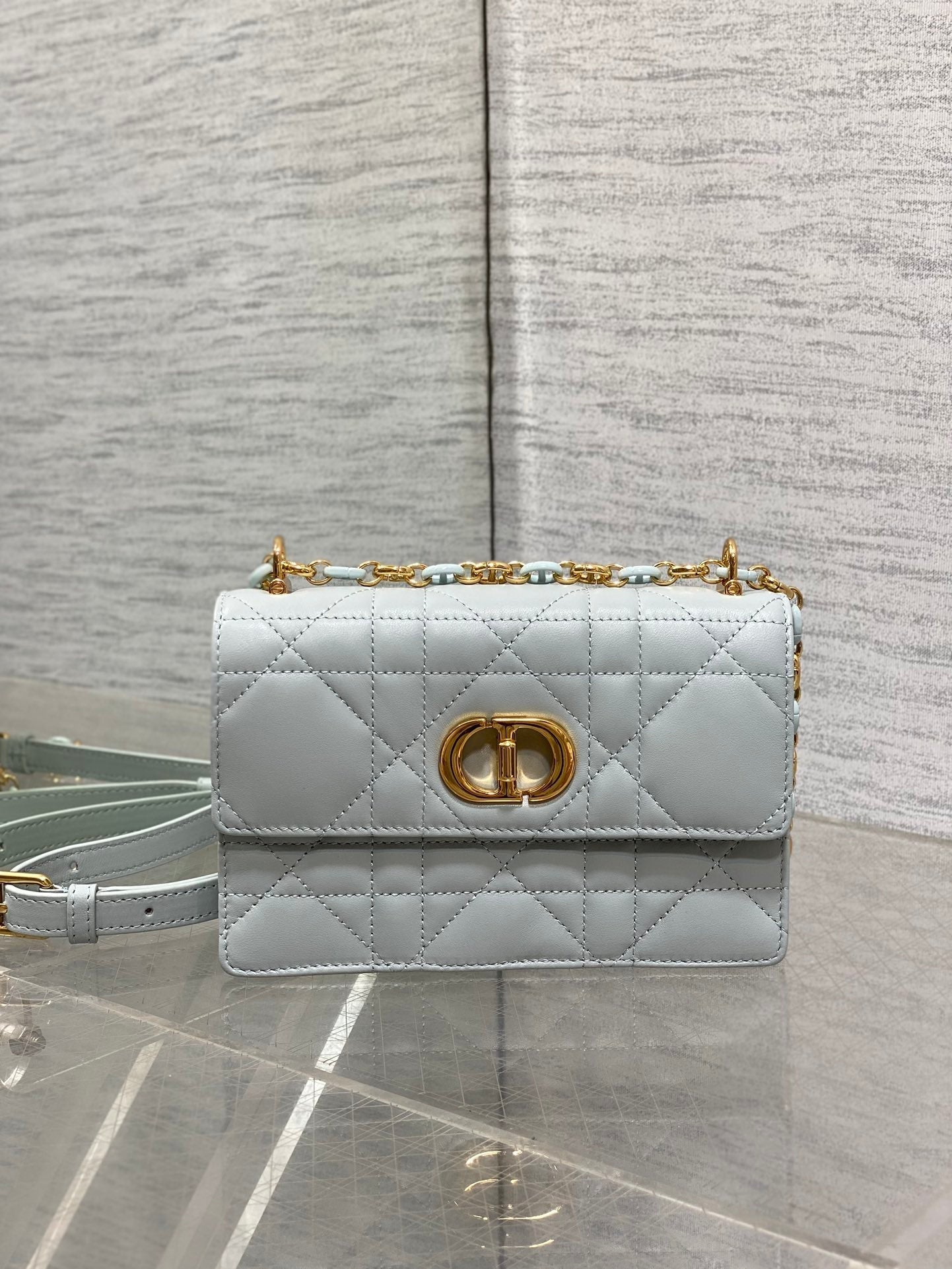 CD Miss Caro 17 Bag Light Blue Calfskin 226496 mysite