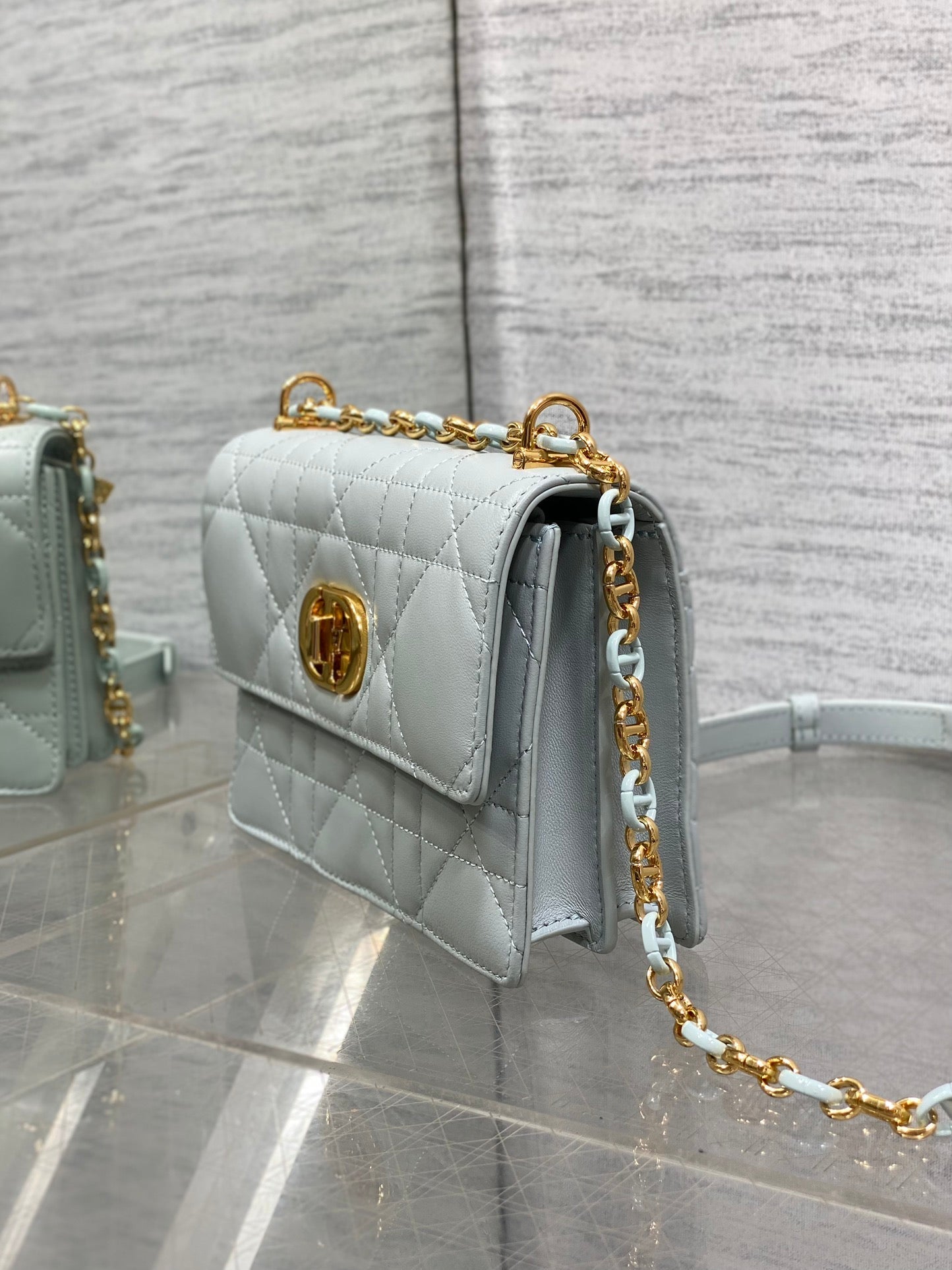 CD Miss Caro 17 Bag Light Blue Calfskin 226496 mysite