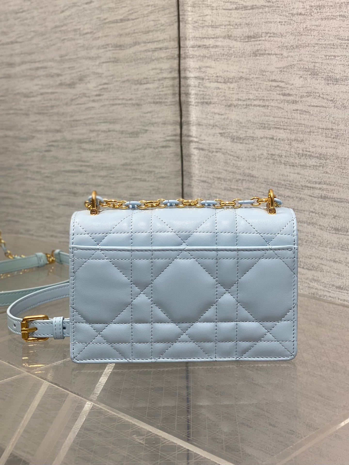 CD Miss Caro 17 Bag Blue Calfskin 229248 mysite