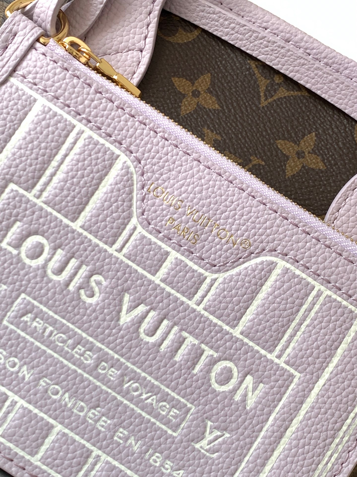 Neverfull 24 Bandoulière Inside Out BB Misty Lilac Calfskin mysite