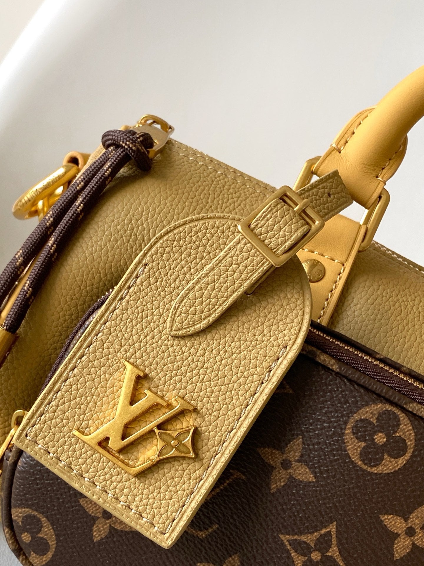 LV M12627 Keepall Bandoulière Cargo 25 Khaki Monogram Canvas & Cowhide  GHW mysite