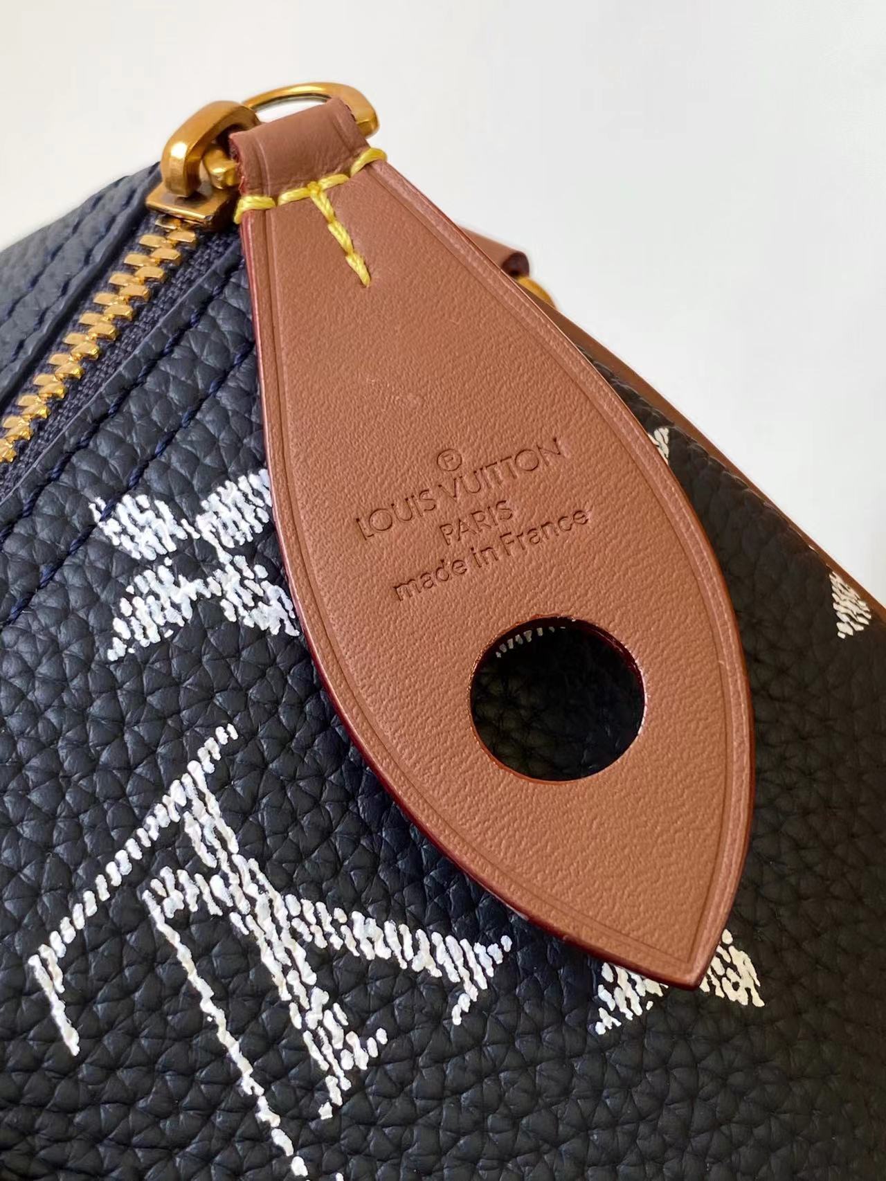 LV Speedy Bandoulière 30cm Indigo Blue Monogram Calfskin GHW mysite