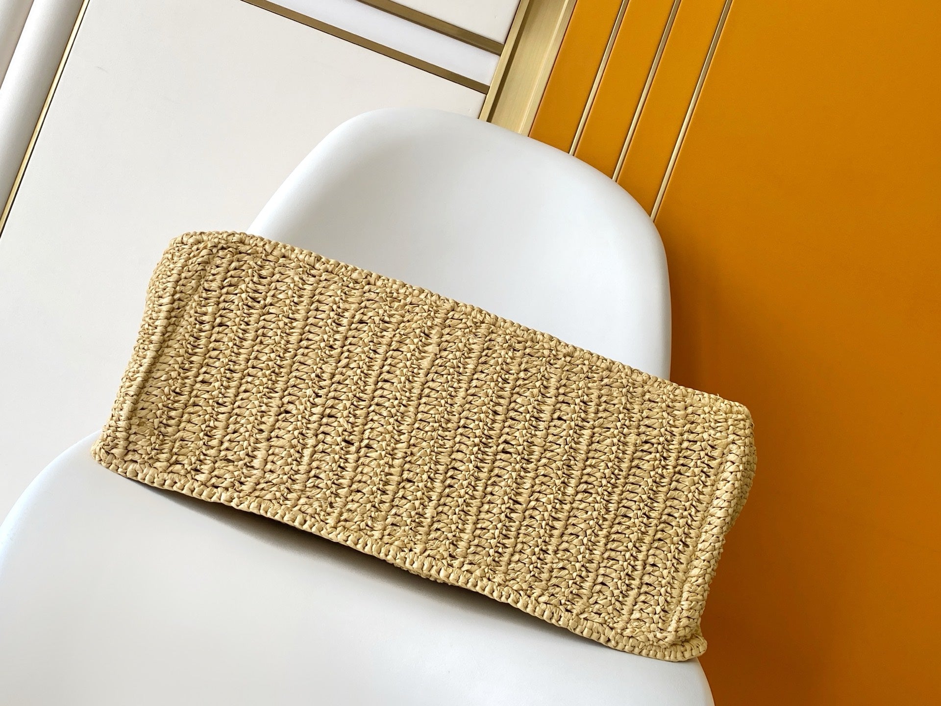 Summer Shopper Tote MM Beige Raffia & Cowhide mysite