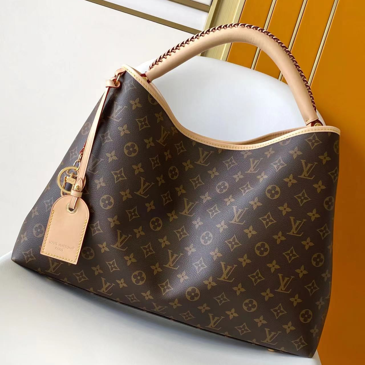 LV Again Handbag 53cm Brown Monogram Canvas & Cowhide mysite