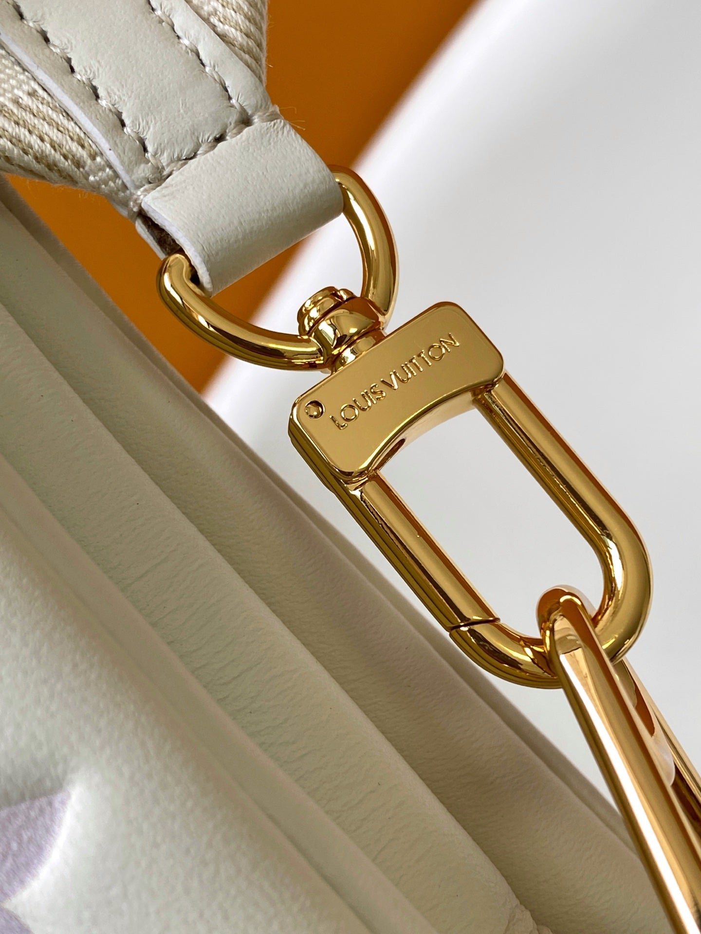LV Coussin PM 26cm Cream Purple Monogram Empreinte Calfskin GHW mysite