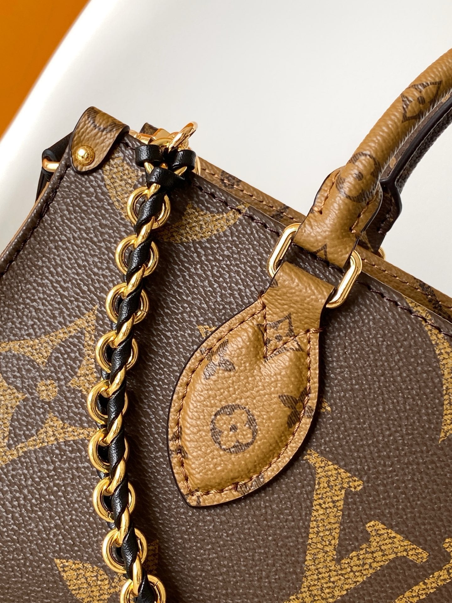 LV M14236 OnTheGo East West Chain 25cm Brown Monogram Giant & Canvas mysite