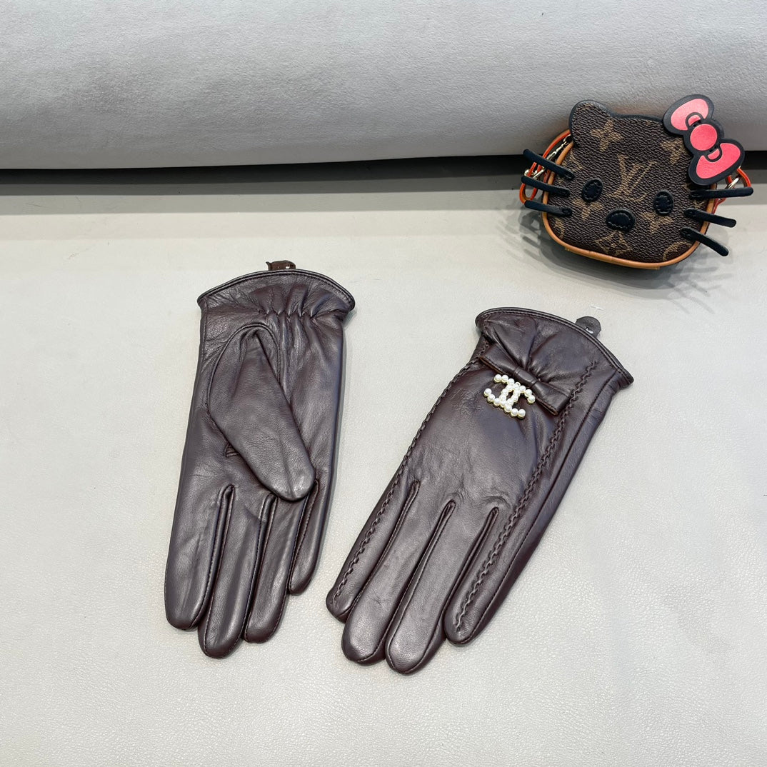 GLOVES IN BRUNETTE BROWN LAMBSKIN 415821 mysite